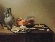 Pieter Claesz Pipes and Brazier Spain oil painting artist